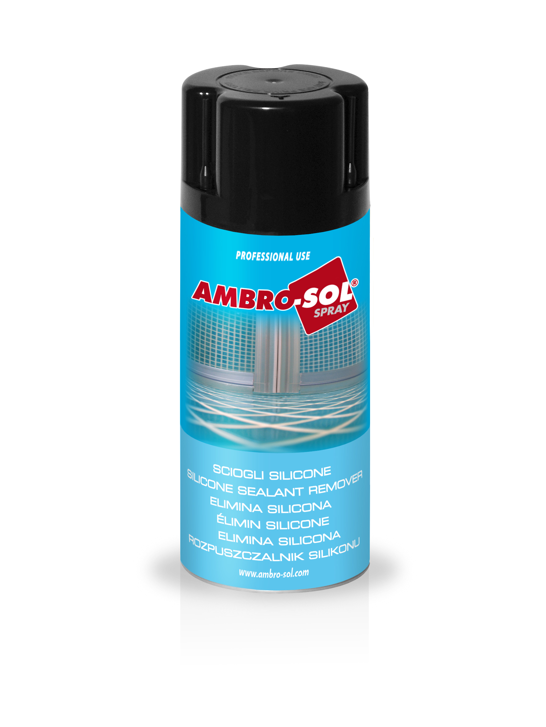 AMBRO-SOL -  Bomboletta Spray P301 sciogli silicone - col. TRASPARENTE - q.ta 400 ML